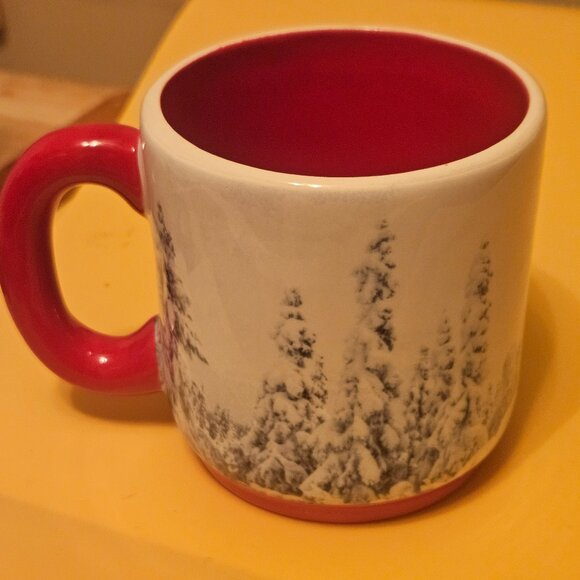 2015 Christmas wish mug the cup is based off a book has red interior small mug - Picture 2 of 6